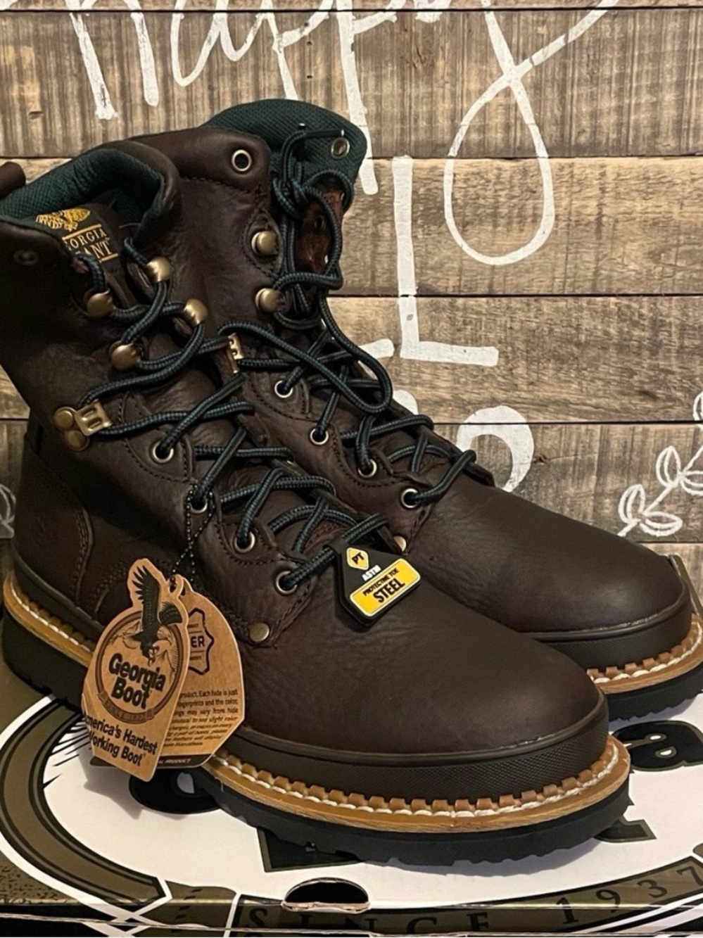 New Georgia Boot Men's Georgia Giant Steel Toe Work Boots